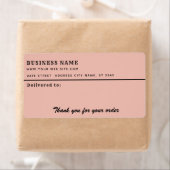 ミニマルなスクリプ感謝していトはビジネスの宛名ラベル ラベル (インサイチュ)