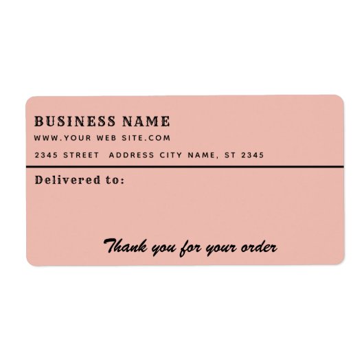 ミニマルなスクリプ感謝していトはビジネスの宛名ラベル ラベル (正面)