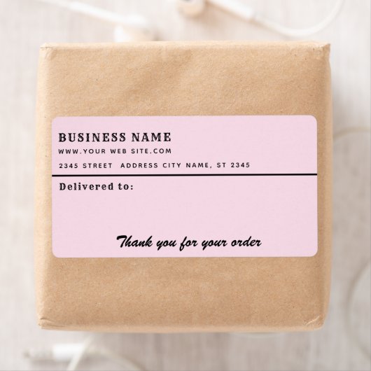 ミニマルなスクリプ感謝していトはビジネスの宛名ラベル ラベル (インサイチュ)