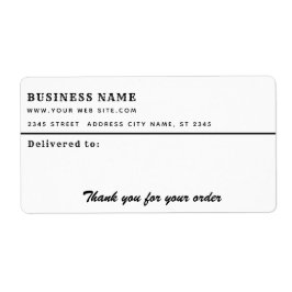 ミニマルなスクリプ感謝していトはビジネスの宛名ラベル ラベル
