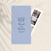 ミニマルなスケッチフォトブースのブックマークホルダー サンキューカード