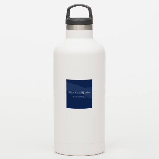 ミニマルなスケッチブライダル結婚ブーケのシール シール (ウォーターボトル)