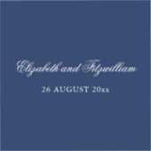 ミニマルなスケッチブライダル結婚ブーケのシール シール (正面)