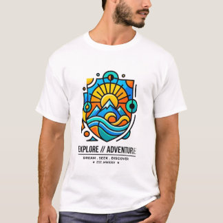 ミニマルなストリートウェアのグラフィックTシャツ Tシャツ