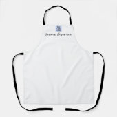 ミニマルなスモールビジネスロゴブランディング社員 エプロン (正面)