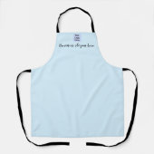 ミニマルなスモールビジネスロゴブランディング社員 エプロン (正面)