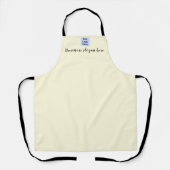 ミニマルなスモールビジネスロゴブランディング社員 エプロン (正面)