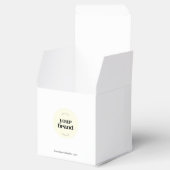 ミニマルなスモールビジネス包装 カラー ロゴ イベント フェイバーボックス (オープン)