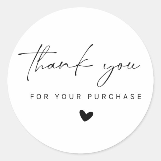 ミニマルなスモールビジネス ラウンドシール (正面)