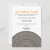 ミニマルなスリランカの招待デザイン 招待状 (正面)