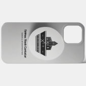 ミニマルなゼネコンのロゴ – 白黒 Case-Mate iPhoneケース (裏面 (横))