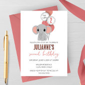 ミニマルなゼブラ誕生日パーティーの招待 招待状