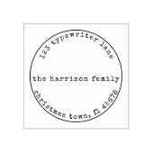 ミニマルなタイプライターのクリスマスウッドアートスタンプ ラバースタンプ (インプリント)