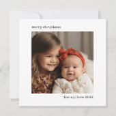 ミニマルなタイプライターMerry Christmasの写真 シーズンカード (正面)