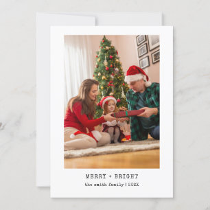 ミニマルなタイプライターMerry Christmasシンプルの写真 シーズンカード