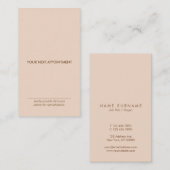 ミニマルなタイポグラフィのモモの垂直アポイントメントカード 名刺 (正面/裏面)