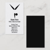 ミニマルなタンブラーの体育専門家の体操 名刺 (正面/裏面)