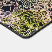 ミニマルなダイナミックワイヤ花びら抽象芸術花 デスクマット (コーナー)