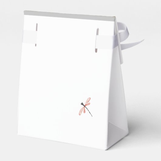 ミニマルなダスティピンクの花好きボックス フェイバーボックス (裏面サイド)