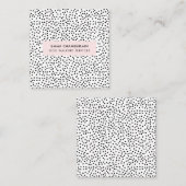 ミニマルなダルマチアスポットシンプルモダン可愛い コーリングカード (正面/裏面)