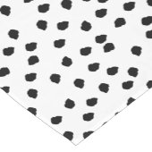 ミニマルなダルマチアスポットシンプルモダン可愛い ショートテーブルランナー (コーナー)