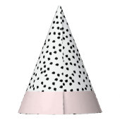 ミニマルなダルマチアスポットシンプルモダン可愛い パーティーハット (裏面)