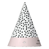 ミニマルなダルマチアスポットシンプルモダン可愛い パーティーハット (左)