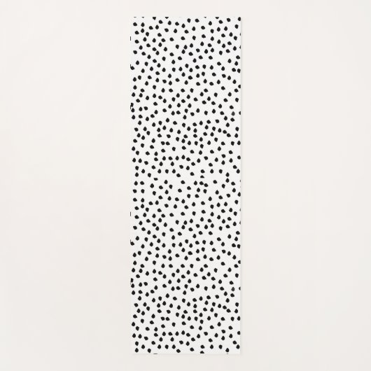 ミニマルなダルマチアスポットシンプルモダン可愛い ヨガマット (正面)