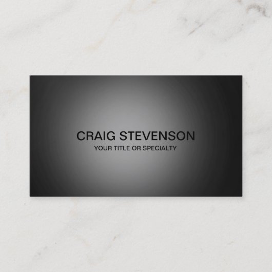 ミニマルなダークグレーパターンの名刺 名刺 (正面)