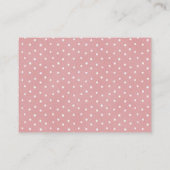 ミニマルなテディベアよく赤ちゃんシャワーを望む エンクロージャーカード (裏面)