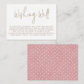 ミニマルなテディベアよく赤ちゃんシャワーを望む エンクロージャーカード (正面/裏面)