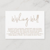 ミニマルなテディベアよく赤ちゃんシャワーを望む エンクロージャーカード (正面)