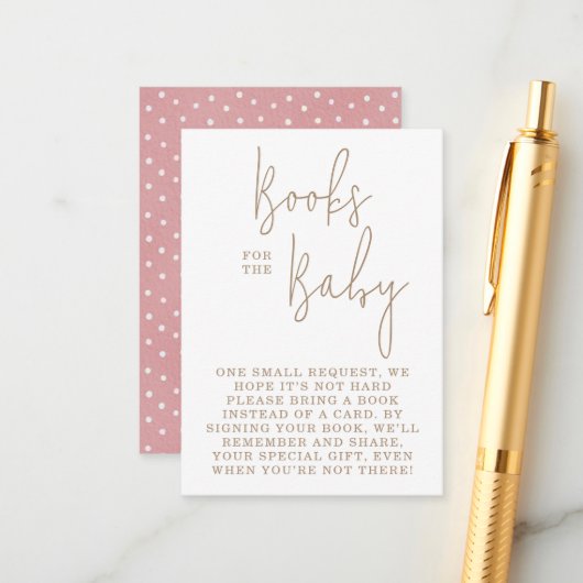 ミニマルなテディベアベビー赤ちゃんシャワー エンクロージャーカード (正面/裏面インサイチュ)