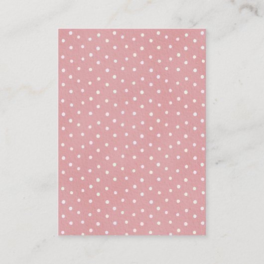 ミニマルなテディベアベビー赤ちゃんシャワー エンクロージャーカード (裏面)