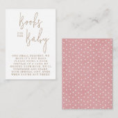 ミニマルなテディベアベビー赤ちゃんシャワー エンクロージャーカード (正面/裏面)