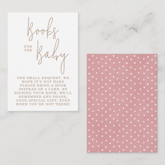 ミニマルなテディベアベビー赤ちゃんシャワー エンクロージャーカード (正面/裏面)