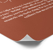 ミニマルなテラコッタリングゲームは花嫁を言わない ポスター (角)