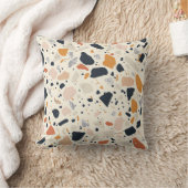 ミニマルなテラゾパターン クッション (ブランケット)