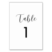 ミニマルなテーブルナンバークード テーブルナンバー (正面)