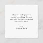 ミニマルなディスコボール | QRコード共有ザラブ エンクロージャーカード (裏面)