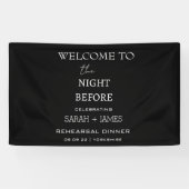 ミニマルなディナーウェルカムバックドロップ 横断幕 (横)
