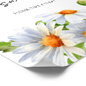 ミニマルなデイジー愛は甘いごちそうを取る ポスター (角)