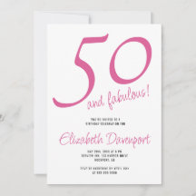 ミニマルなデザインでおしゃれな50歳の誕生日お祝い