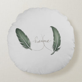 ミニマルなデザインの丸枕。 ラウンドクッション