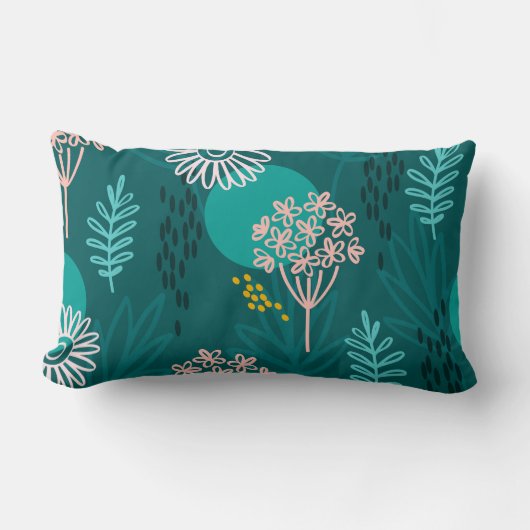 ミニマルなデザインの飾モダンり枕。 ランバークッション (正面)