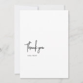 ミニマルなデジタルサンキュー 招待状 (正面)