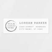 ミニマルなトレンディーシンプルのロゴのラベルをプレーン ラベル (デザイン1)