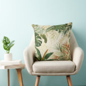ミニマルなトロピカルパームリーフアート クッション (椅子)