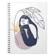 ミニマルなトロピカルボホの女性ブルー