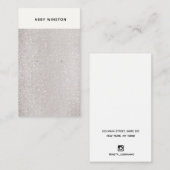 ミニマルなトープグリッターイヤリングホルダー 名刺 (正面/裏面)